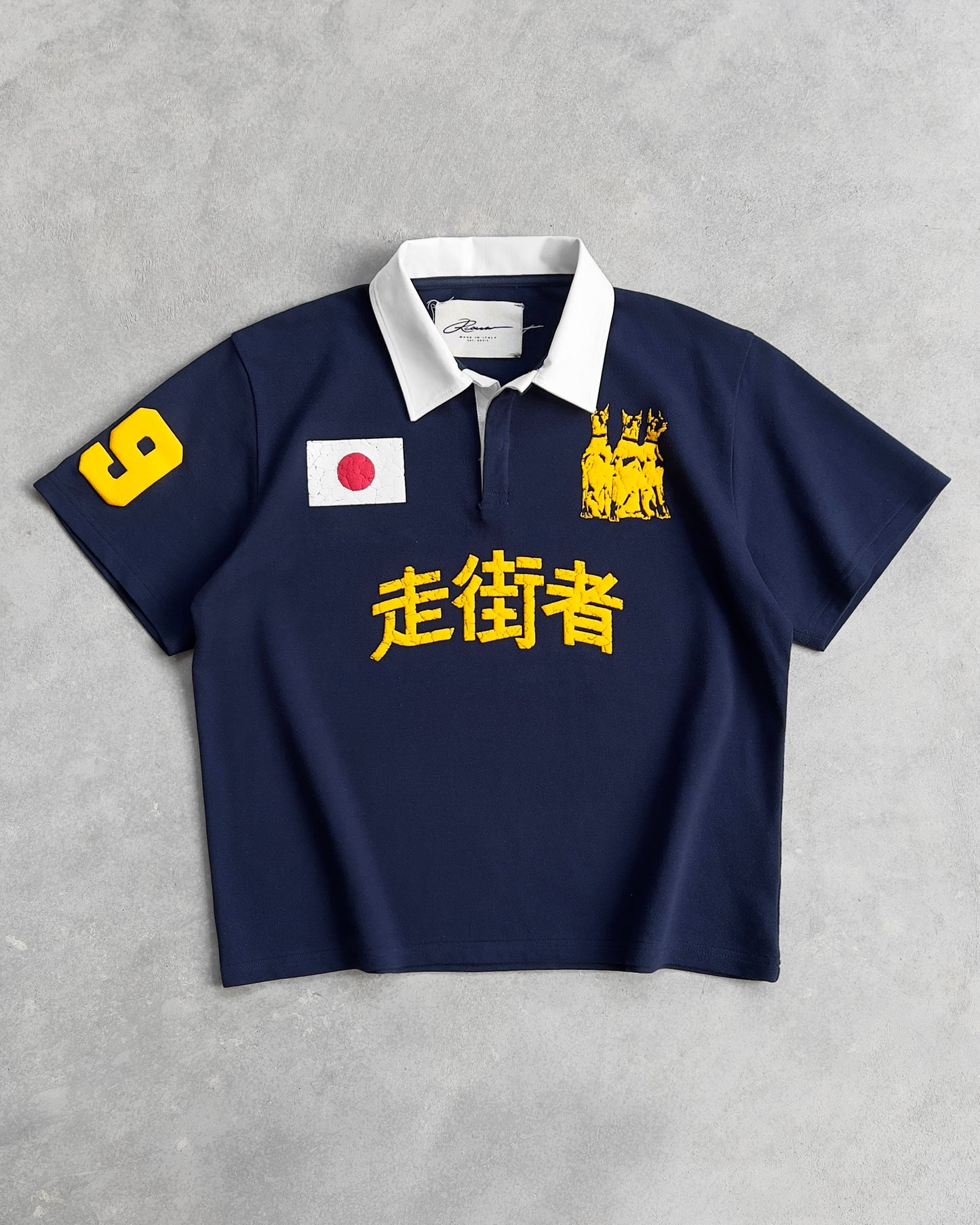 Reaven Navy Run Tha Streetz Polo
