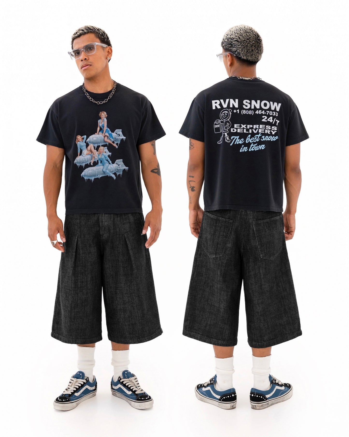 Reaven Black Snow T-Shirt