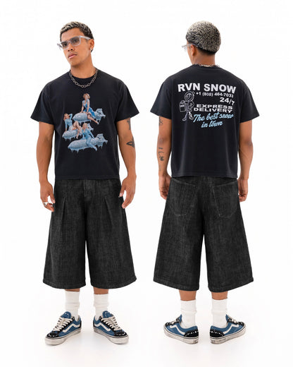 Reaven Black Snow T-Shirt