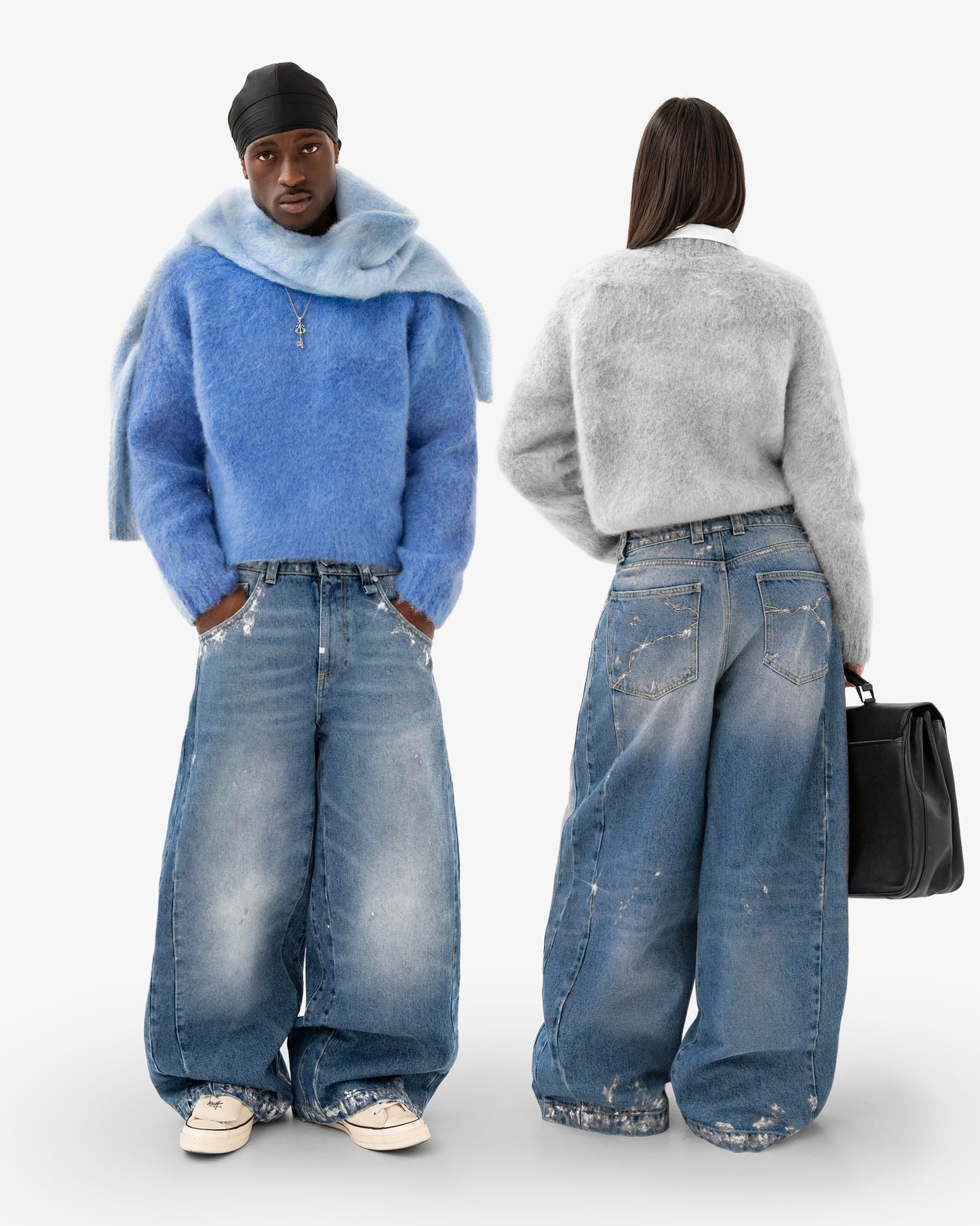 Reaven Silver Snowfall Rift Denim Jeans