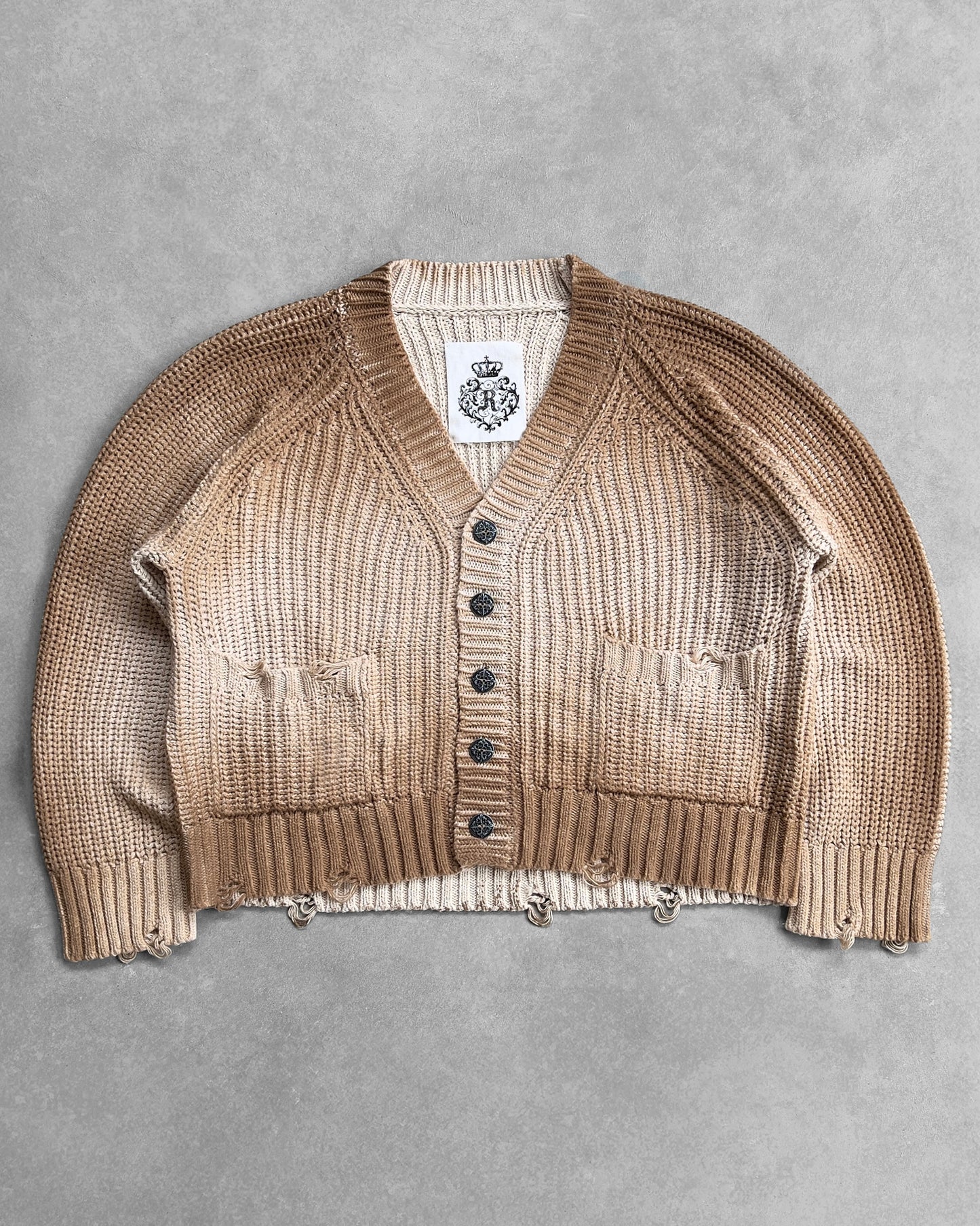 Reaven Sand Sunfaded Cardigan