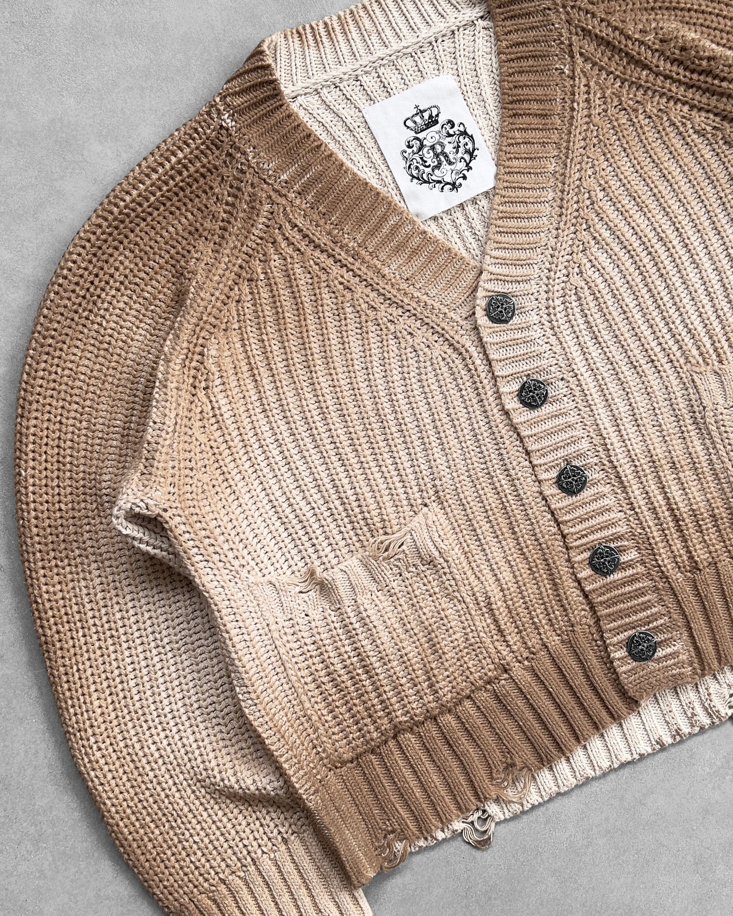Reaven Sand Sunfaded Cardigan