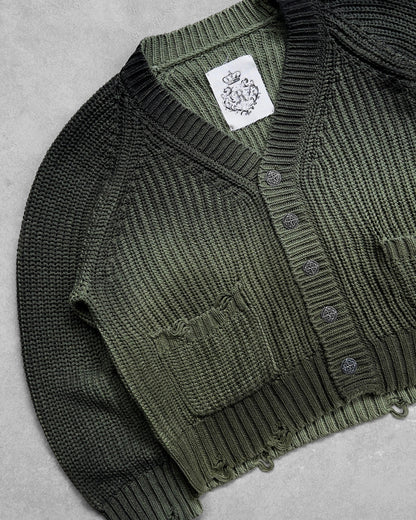 Reaven Green Sunfaded Cardigan