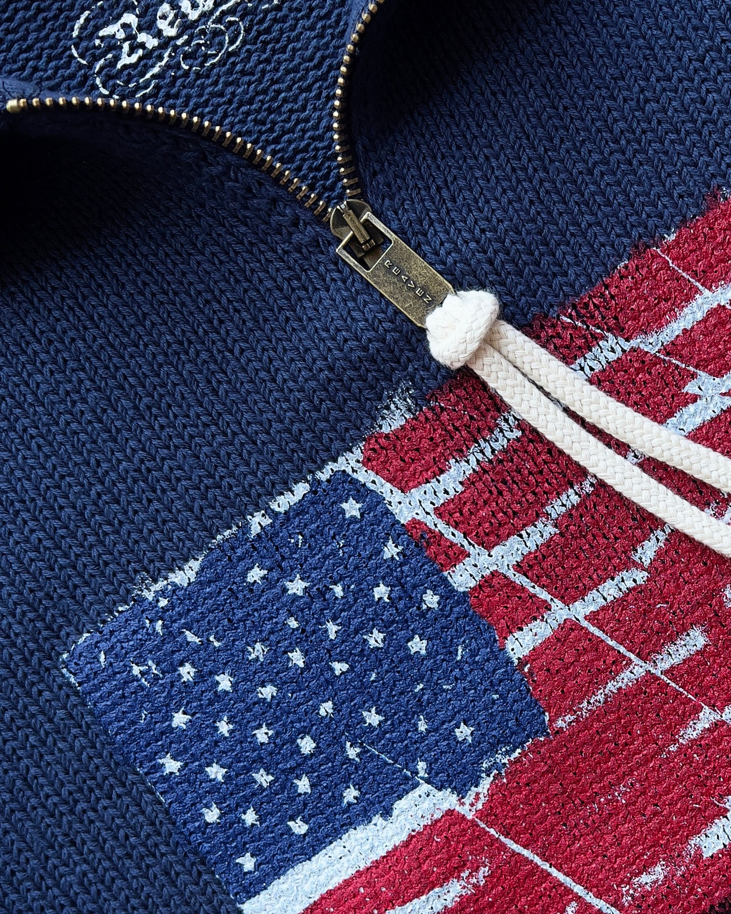 Reaven Navy Riot Half-Zip Polo