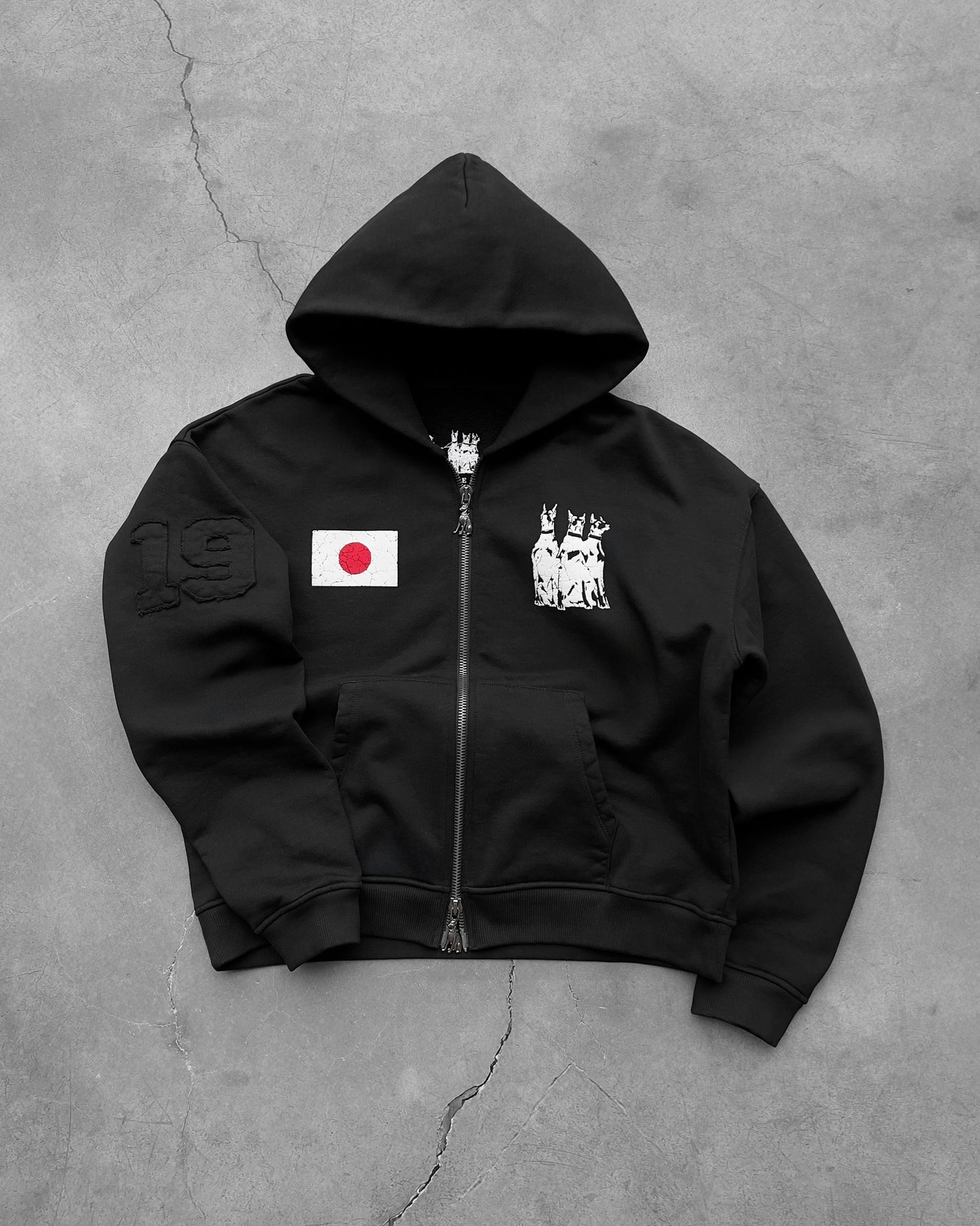 Reaven Black Run Tha Streetz Zip Hoodie