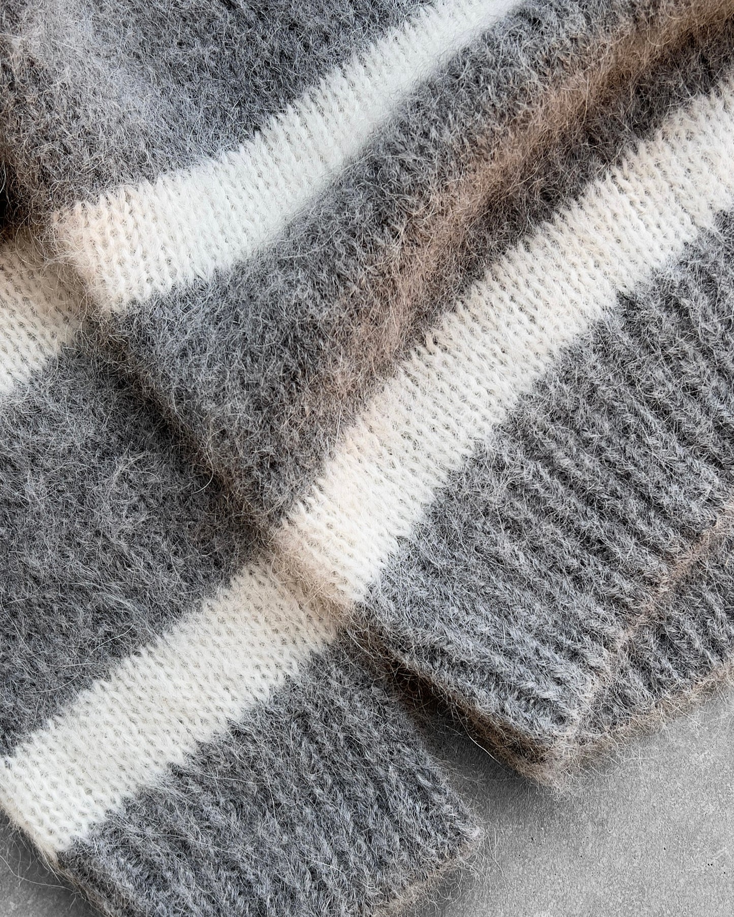 Reaven Wolf Grey Alpaca Polo Knit