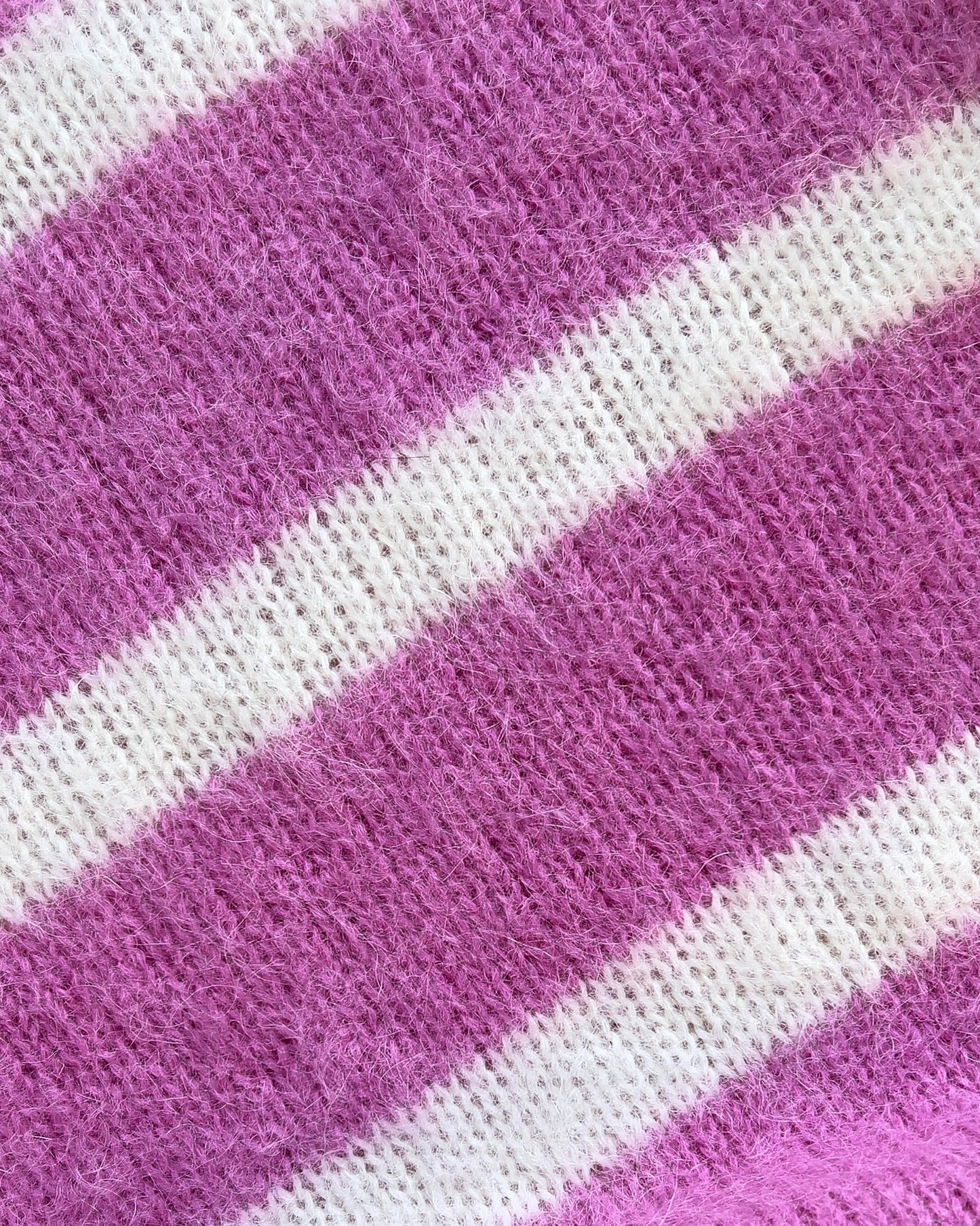 Reaven Strawberry Cream Alpaca Polo Knit