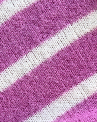 Reaven Strawberry Cream Alpaca Polo Knit