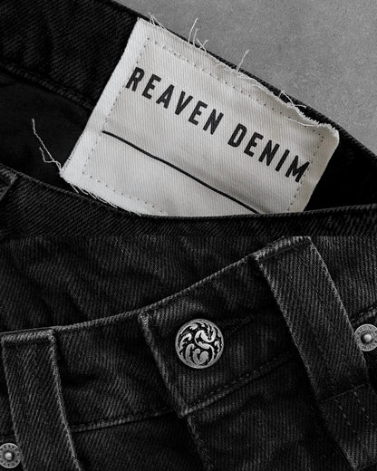 Reaven Washed Black Draco Denim Jeans