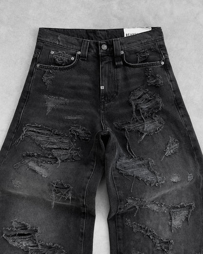 Reaven Washed Black Draco Denim Jeans