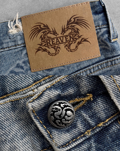 Reaven Washed Blue Draco Denim Jeans