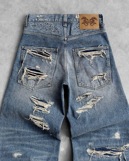 Reaven Washed Blue Draco Denim Jeans