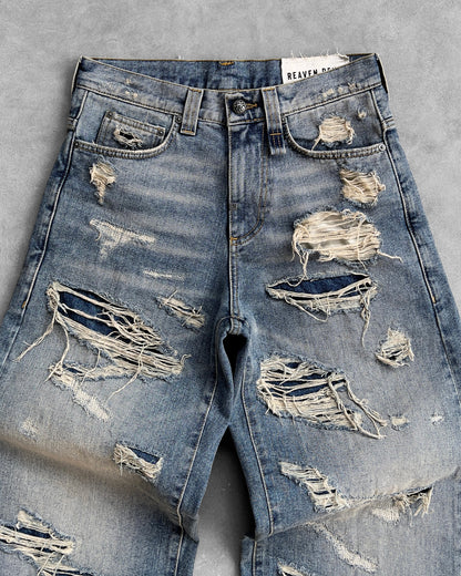 Reaven Washed Blue Draco Denim Jeans