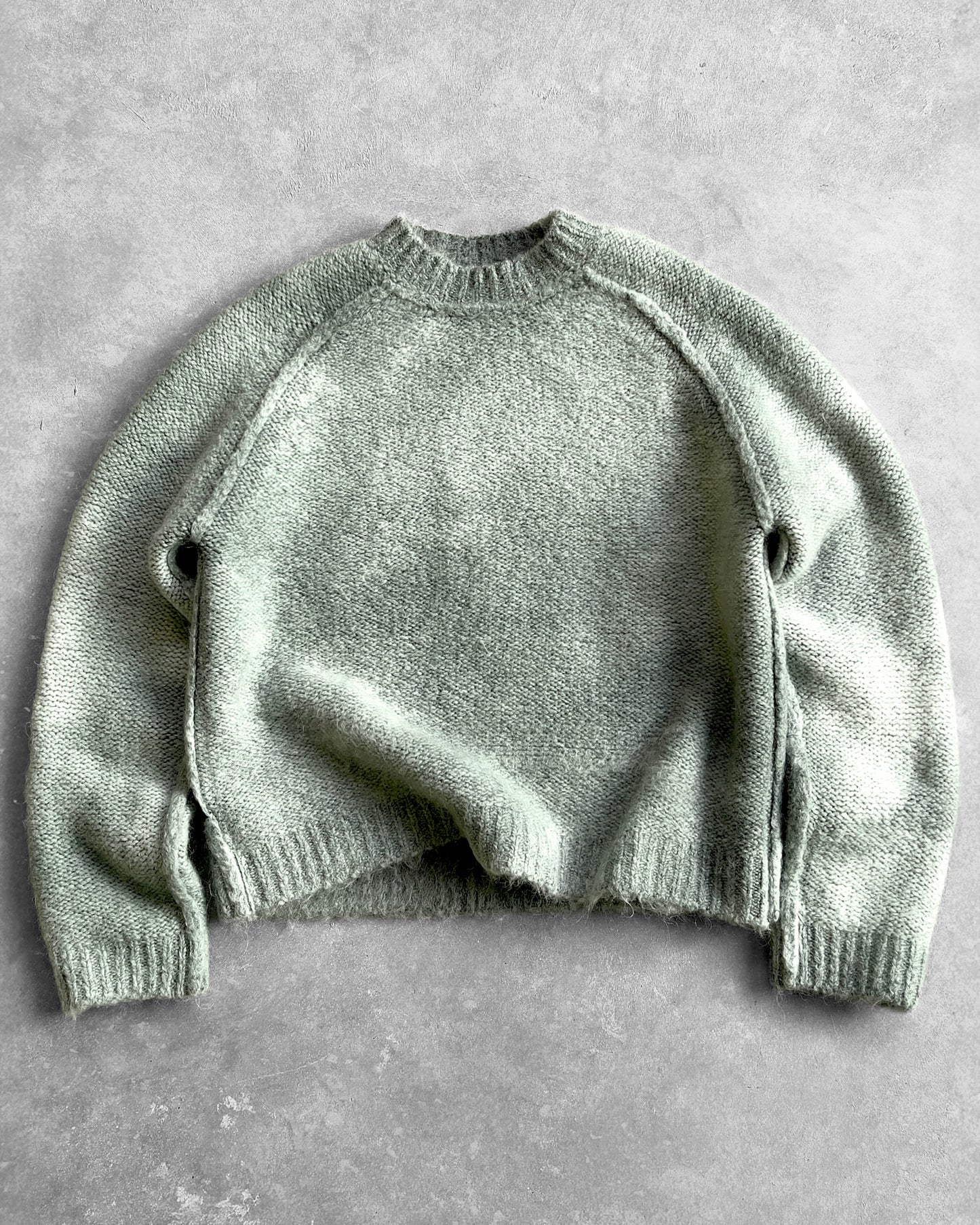 Reaven Matcha Green Nuvola Mohair Knit