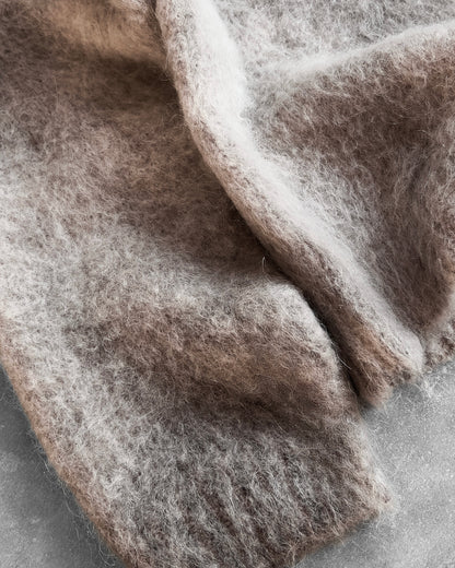 Reaven Mocha Brown Nuvola Mohair Knit