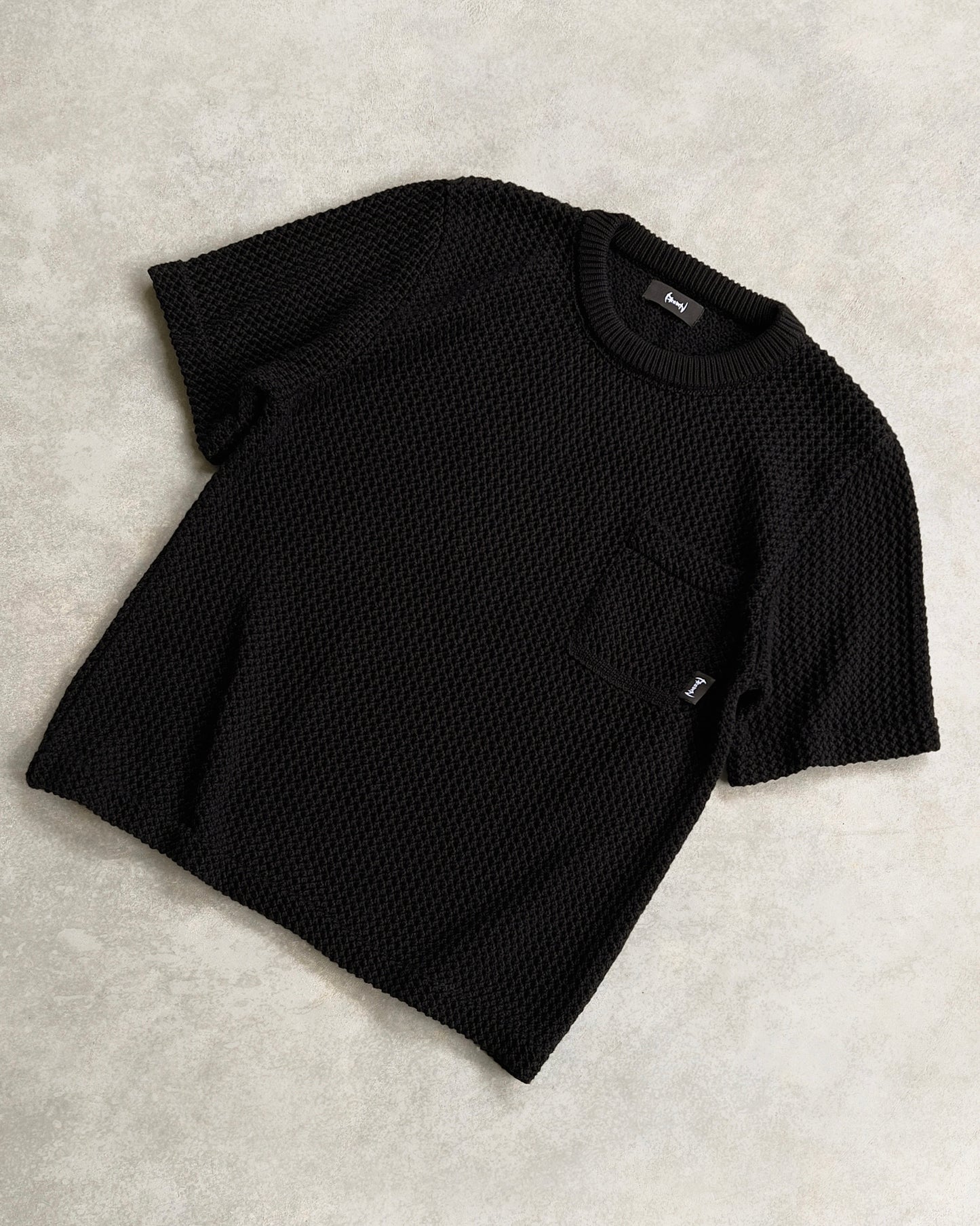 Reaven Black Knitted T-Shirt