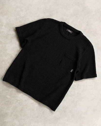 Reaven Black Knitted T-Shirt