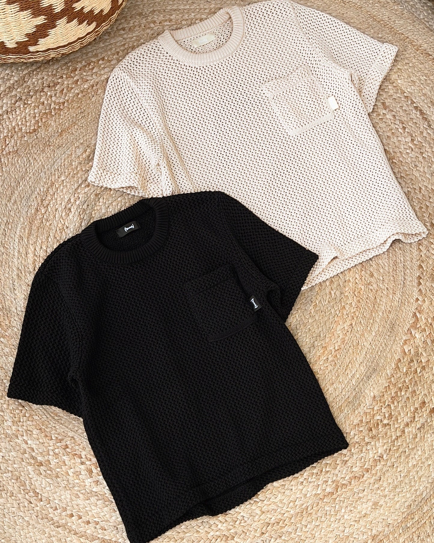 Reaven Black Knitted T-Shirt