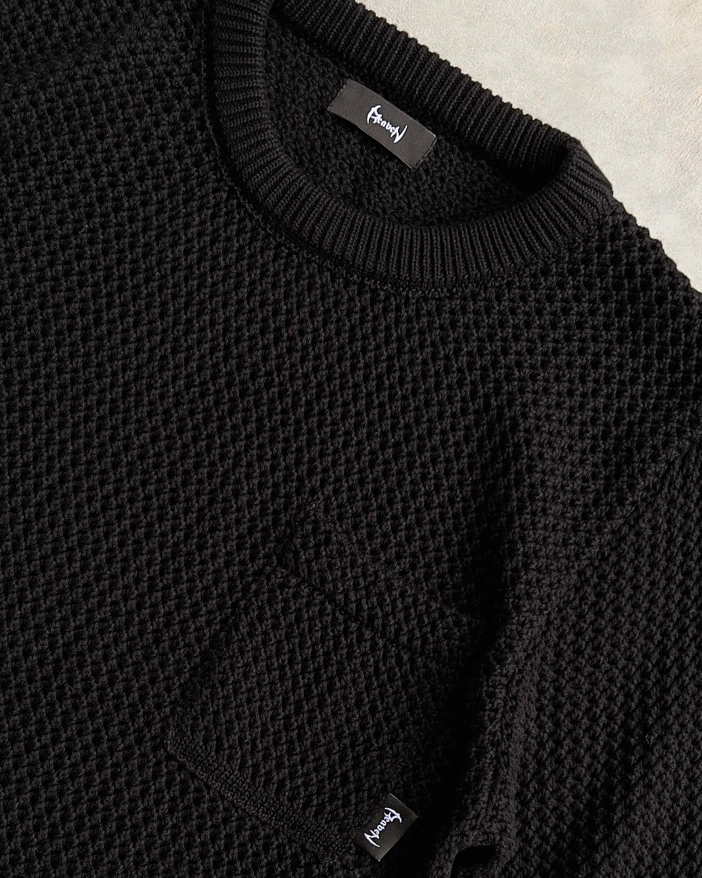 Reaven Black Knitted T-Shirt