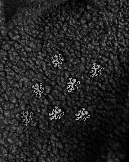 Reaven Storm Grey Wool Fleece