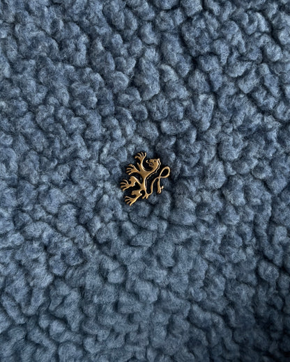 Reaven Fog Blue Wool Fleece