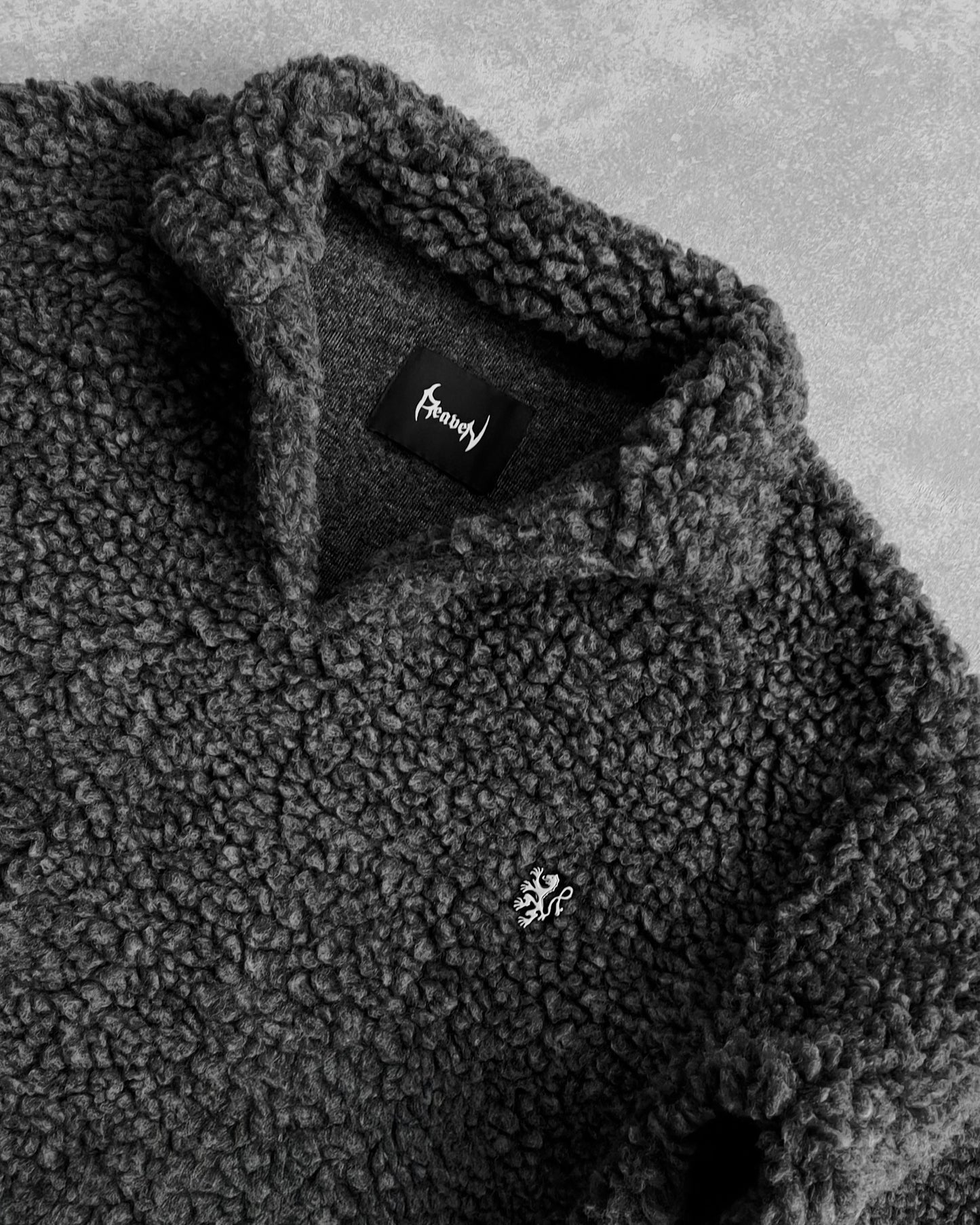 Reaven Storm Grey Wool Fleece