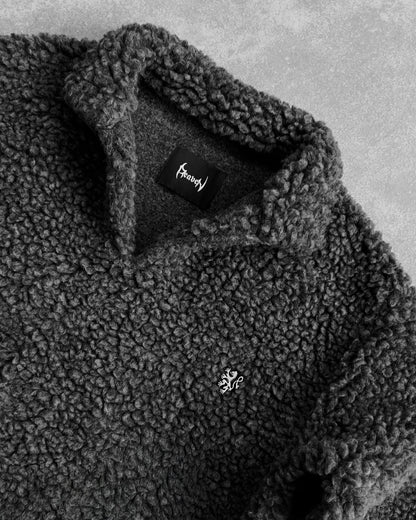 Reaven Storm Grey Wool Fleece