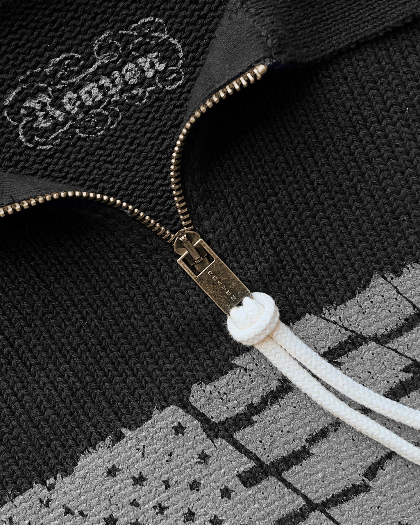 Reaven Black Riot Half-Zip Polo