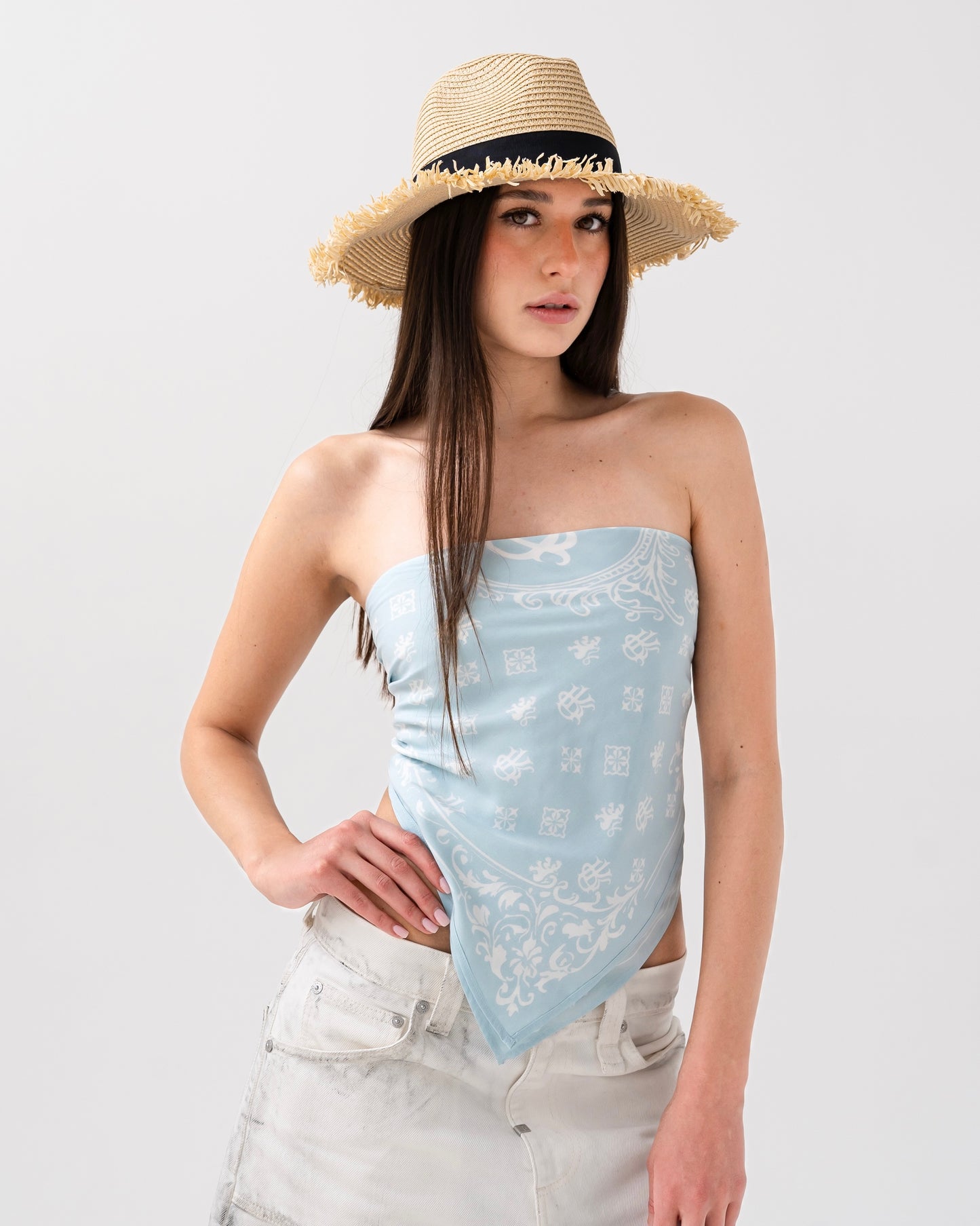 Reaven Sky Stamp Foulard