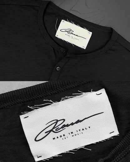 Reaven Black Serafino T-Shirt