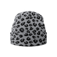 Reaven Grey Leopard Beanie