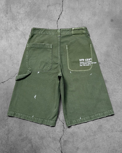 Reaven Olive Army Workjorts