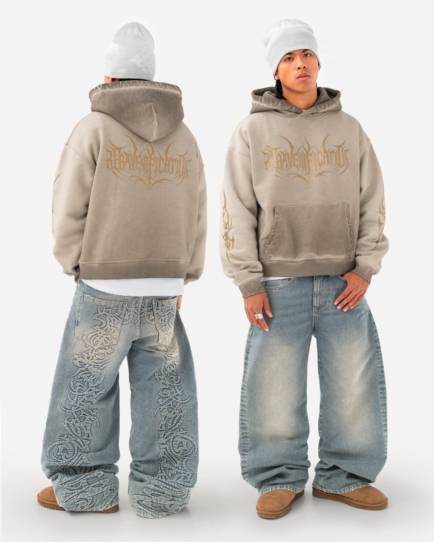 Reaven Gold Brown Reavenification Hoodie