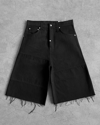 Reaven Raw Black Stamp Jorts