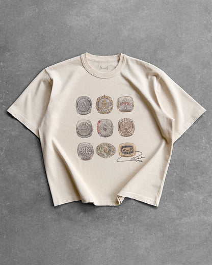 Reaven Cream Nine-Peat T-Shirt