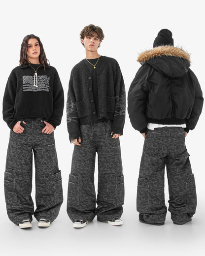 Reaven Blackout Camo Cargo Pants