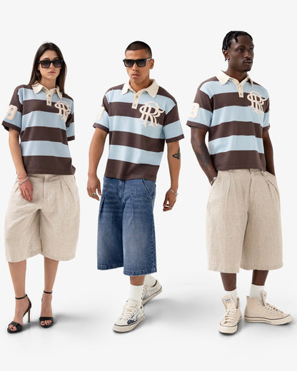 Reaven Mocha Stamp Polo