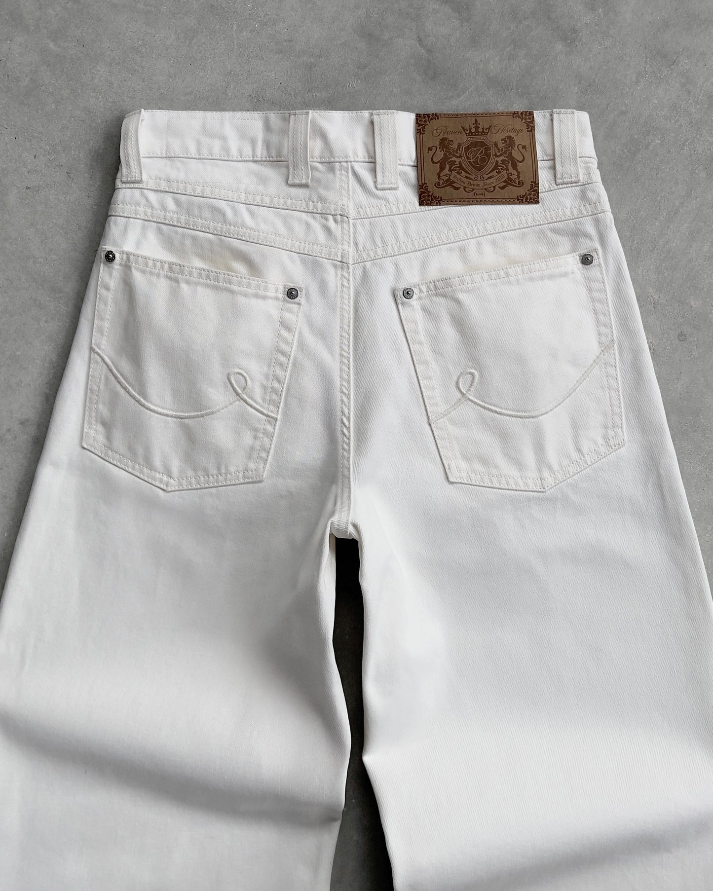 Reaven Raw White Heritage Denim Jeans