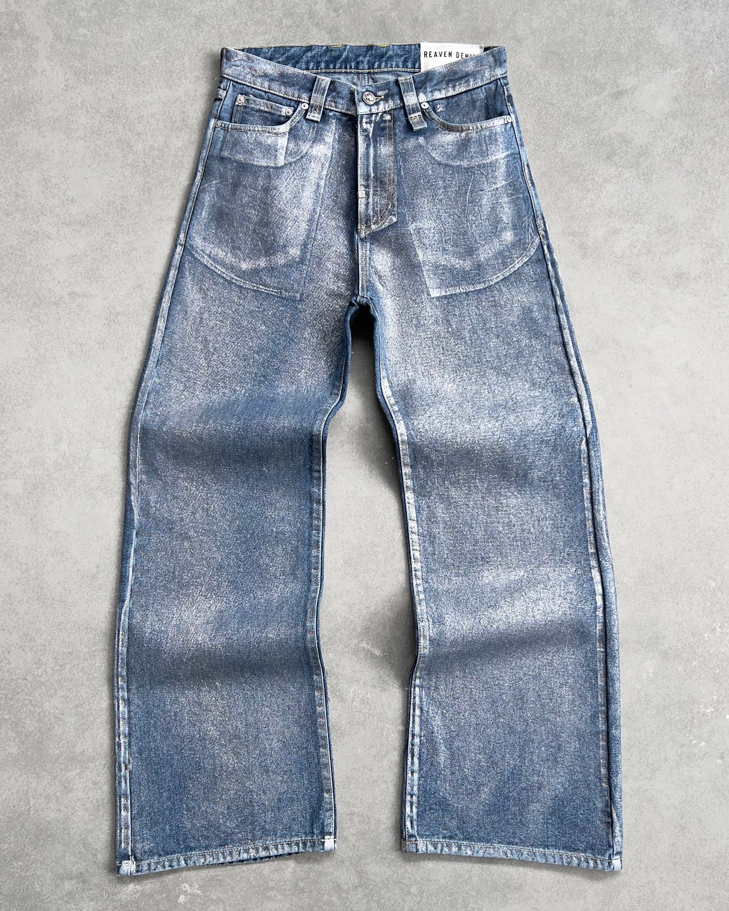 Reaven Chrome Tears Bootcut Denim Jeans