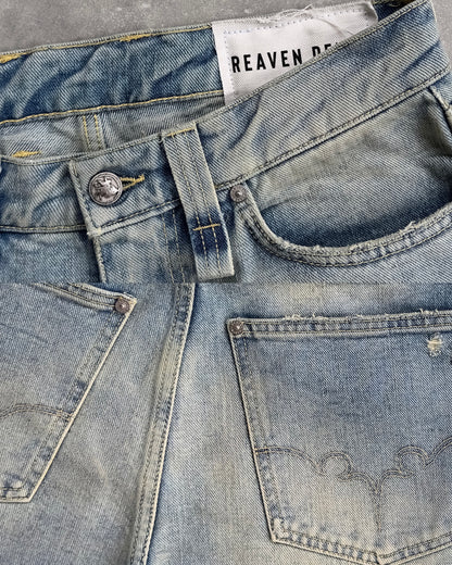 Reaven Aged Blue Bootcut Denim Jeans