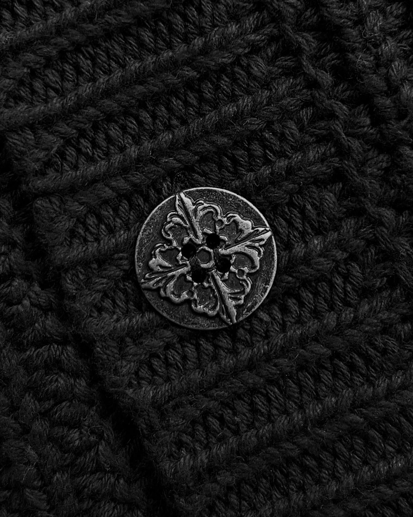 Reaven Black Sunfaded Cardigan