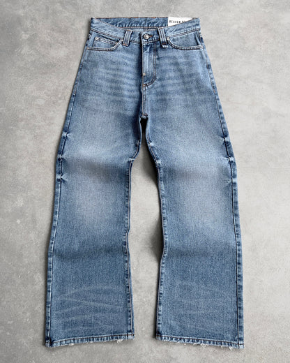 Reaven Washed Blue Bootcut Denim Jeans