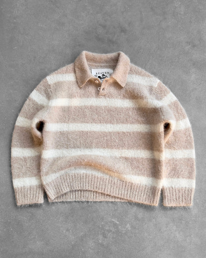 Reaven Caffé Latte Alpaca Polo Knit