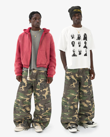Reaven Woodland Camo Cargo Pants