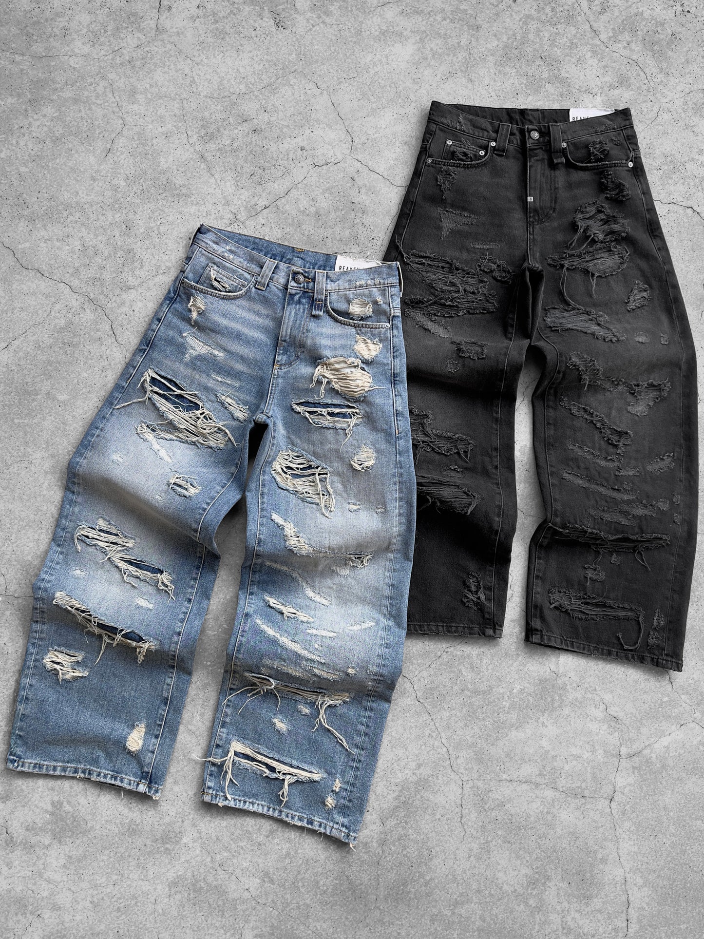 Reaven Washed Black Draco Denim Jeans