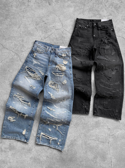 Reaven Washed Black Draco Denim Jeans