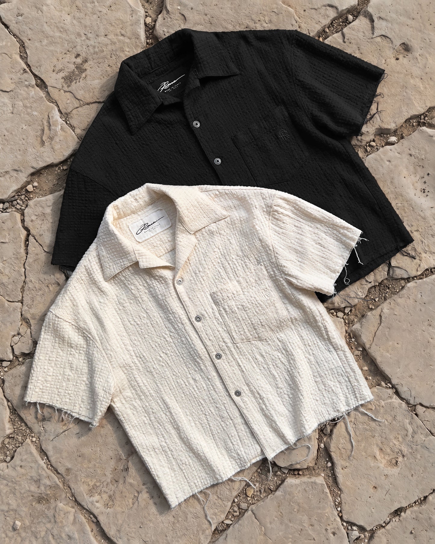 Reaven Natural Stamp Shirt