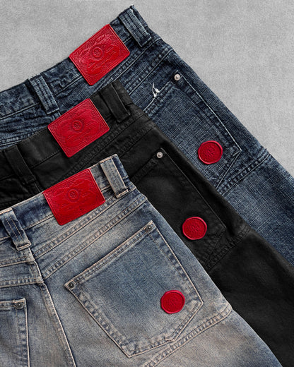 Reaven Repaired Stamp Jorts
