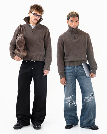 Reaven Funnel Neck Knit