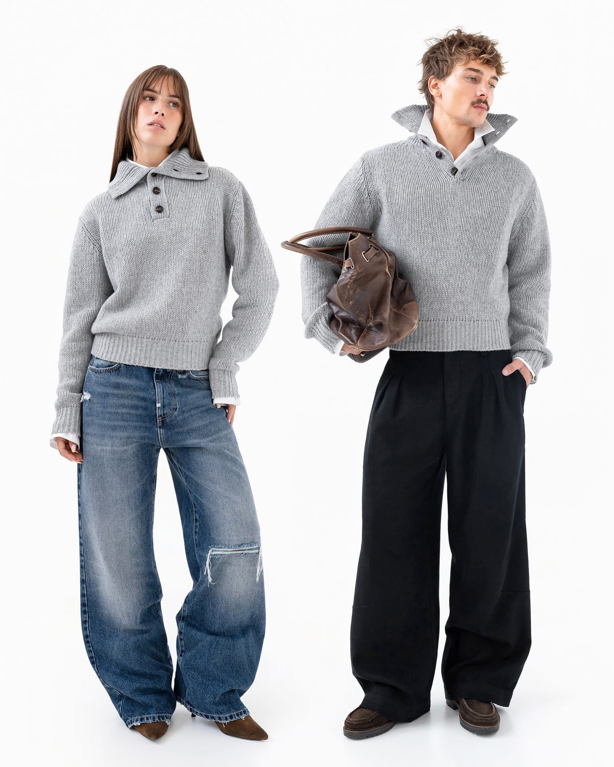 Reaven Funnel Neck Knit